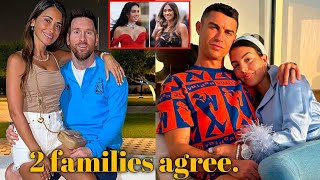 CR7 partner Georgina Rodriguez and Lionel Messi's wife Antonella Roccuzzo have a close relationship.