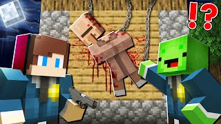 Mikey and JJ POLICE MAN are INVESTIGATING The BRUTAL MURDER of a VILLAGER !  (Maizen)