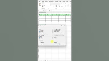 Excel Trick: Paste Vertical Data in Horizontal order or vice versa #exceltips #excel