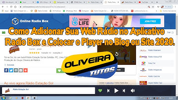 Como Adicionar Sua Web Rádio no Aplicativo Online Radio Box e Colocar o Player no Blog ou Site 2020.