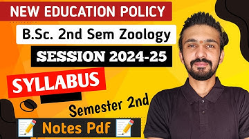 Bsc 2nd Semester Syllabus 2024-25 || Bsc 2nd Semester Zoology Syllabus || By Dadhich Sir
