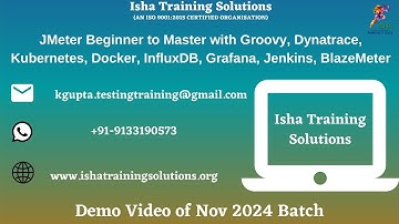JMeter Beginner to Master. Demo Video. WhatsApp us on +91-9133190573 to enroll