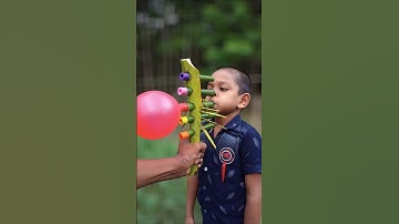 Creative Bamboo Toy with 5 Balloons | Desert Tree DIY Idea