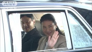 オランダ訪問を前に皇太子ご夫妻が両陛下にあいさつ（13/04/26）