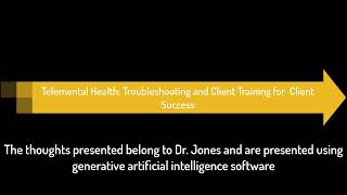 Telemental Health Troubleshooting for Clients