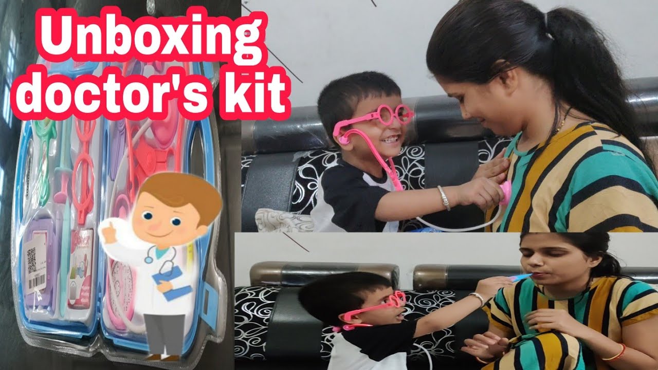 Doctor kit playset for kids।। Unboxing doctor's kit।।Playing with my