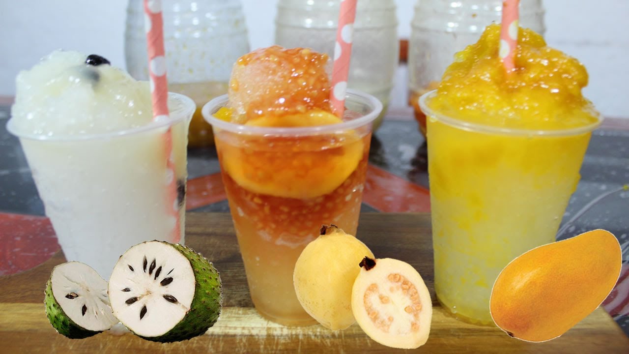 Raspados de Guayaba Mango y Guanabana