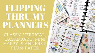 📒 FLIPPING THRU MY PLANNERS 📒| The Happy Planner and Plum Paper | July and August 2021!