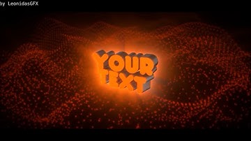 FREE BLENDER Intro Template: Particle 3D Blender Intro Template #472 + Tutorial