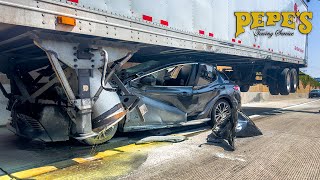 Fast and Furious Gone Wrong! Car Stuck Under Trailer!