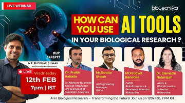 Webinar: How You Can Use AI Tools in Your Biological Research?