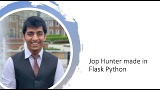 Job Hunter a open Source Job hunting Website made in Python Flask