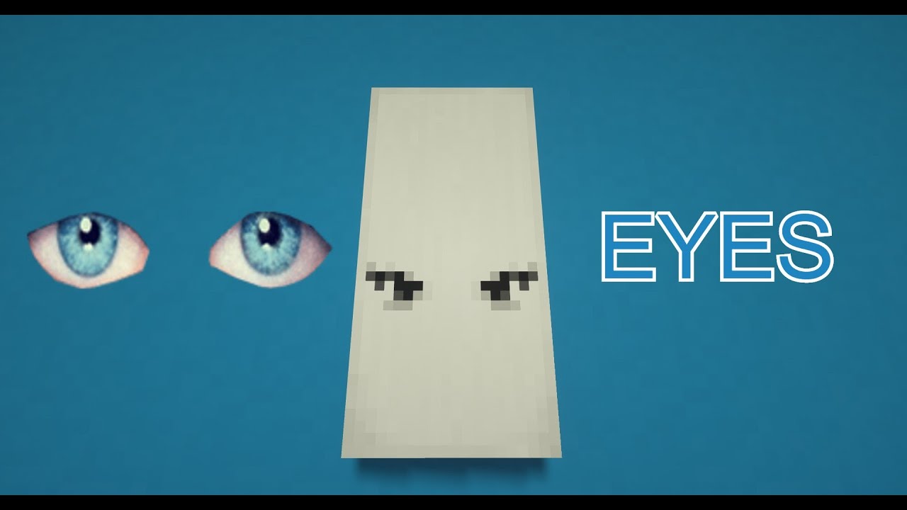 Banner design ideas: How to make EYES in Minecraft!! - YouTube