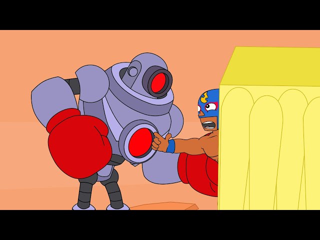 BRAWL STARS ANIMATION SHOWDOWN - El Primo VS Leon VS Robot Boss