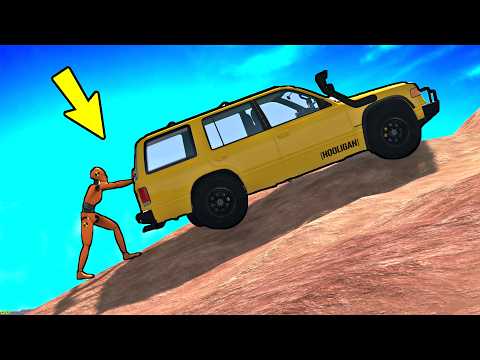 CARS vs TRANSPORTING MINI HONDA, SPEED BUMPS, LONG BUS - BeamNG Drive