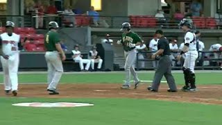 Lynchburg's Krieger puts one out to right