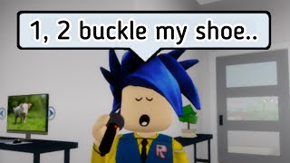 When your little brother sings one two buckle my shoe 🤣 (ROBLOX) memes