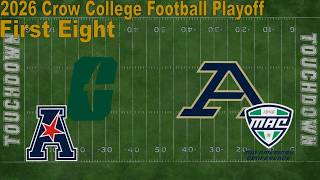 2026 Crow College Football Playoff: First Eight - #135 Charlotte 49ers vs. #122 Akron Zips