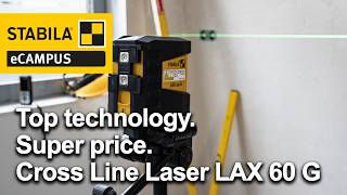 STABILA LAX 60 G | Compact Cross Line Laser for Precise Work in the Trades