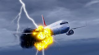 Boeing 737 Emergency Landing After a Lightning Strike - GTA 5 Short movie screenshot 4