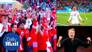 Emotional Denmark fans react as team beats Russia 4-1 to reach Euro 2020 last-16