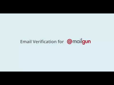 Email Verification for Mailgun