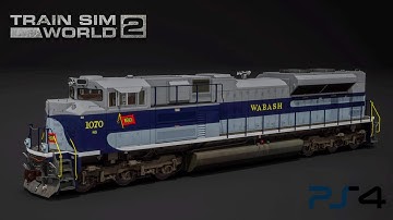 Season of Heritage SD70ACe (TSW2/ PS4) How to build up WABASH on livery designer -Time Lapse