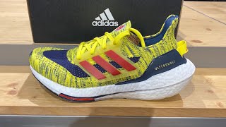 Adidas UltraBoost 21 Columbia National Soccer Team Yellow Navy Men\'s Size 9 adidas adidas Ultra Boost 21 Columbia National Soccer Team  main image 2