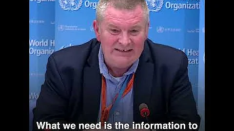 Dr Mike Ryan -  "Every person needs to look at their COVID-19 risk.”