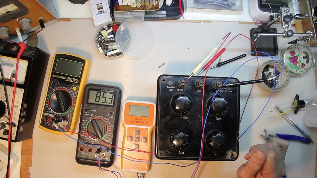 Испытание магазина сопротивлений P-32
