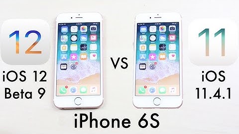 iPHONE 6S: iOS 12 BETA 9 Vs iOS 11.4.1! (Speed Comparison) (Review)