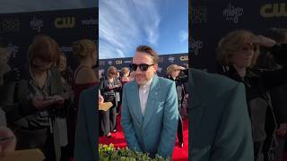Sorry, was busy talking to Keifer 😉 #CriticsChoice #CriticsChoiceAwards #RedCarpet #KieranCulkin