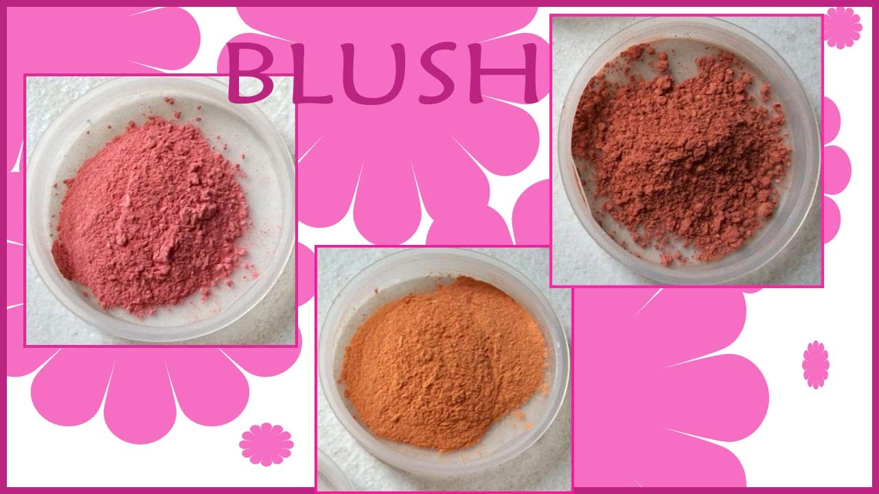Ricette e consigli per realizzare 3 tonalità di blush a base minerale in polvere libera
