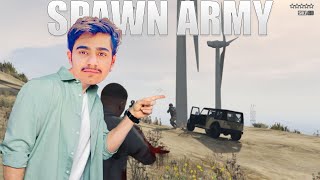 ARMY SPAWNING AT 5 STARS  | How to install the army spawns at 5 stars mod GTA 5 | Hindi