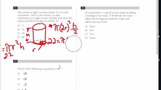SAT Math Test 5 Part 3 Problem 11