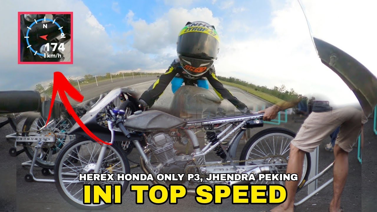 TOP SPEED HEREX HONDA ONLY 402M ❌ JHENDRA PEKING P.3 ( Madhe Garage )