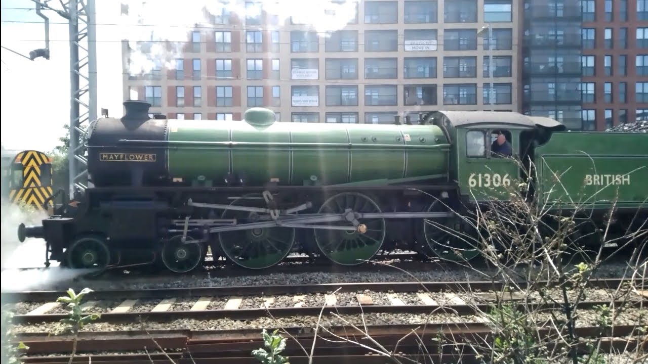 Engine 61306 A Day in London 21/06/23 featuring 61306 Mayflower and 34046 Braunton ...