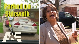 You Can't Park On The SIDEWALK!  Top 5 Moments | Parking Wars | A&E