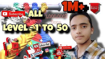 TANGLE MASTER 3D -walktrough All levels - 1 to 50 -Gameplay ,android , iOS  by Anas Faruqi