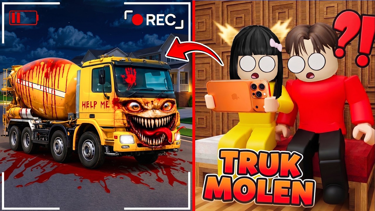 Yuta Mio Lihat Penampakan Truck Molen Berdarah Di Depan Rumah | ROBLOX