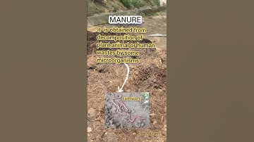 Manure | Uses | Crop Production Class 8 Science