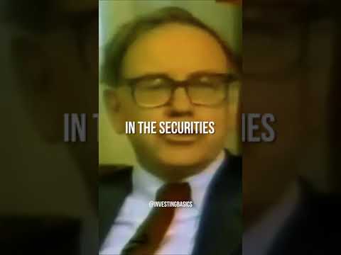 Warren Buffett: You