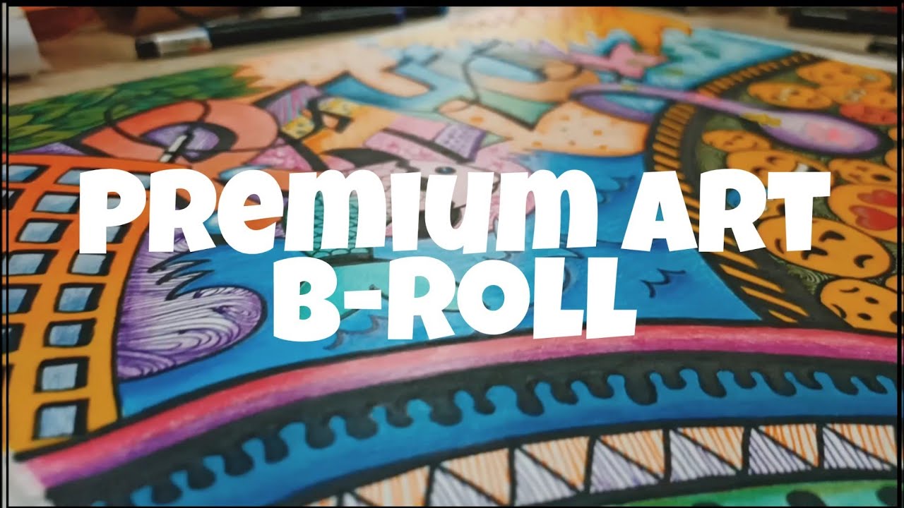 Premium Art B-roll | b-roll video of an Art