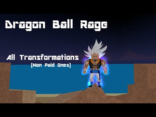 Roblox Dragon Ball Rage All Transformations 2019 Read Desc Youtube - super atualizacao do dragon ball rage roblox youtube