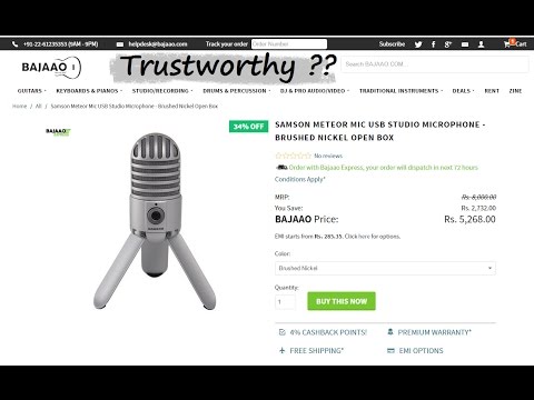 Bajaao.com Review | Samson Meteor Mic Audio Test