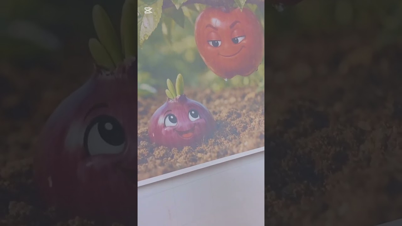 حصة الإنتاج الشفوي. حوار  بين البصل والتفاح.