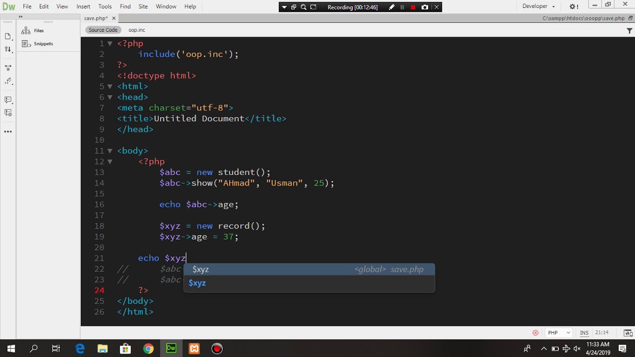 PHP lecture 13 - YouTube