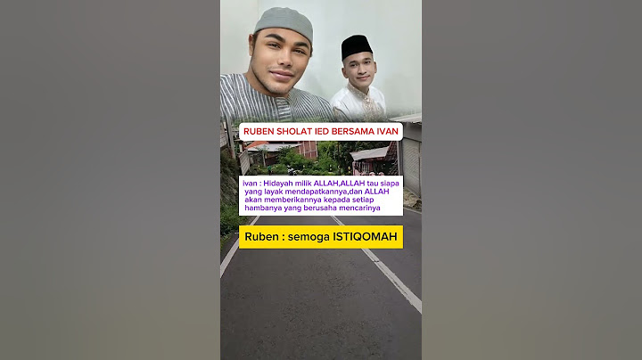 ruben sholat ied bersama ivan gunawan #lebaran #sholatied #rubenonsu #ivangunawan #mualaf #trending