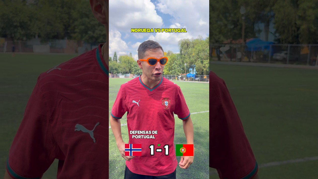 Noruega vs Portugal 😱⚽️ #futbol #humor #portugal #noruega #nationsleague