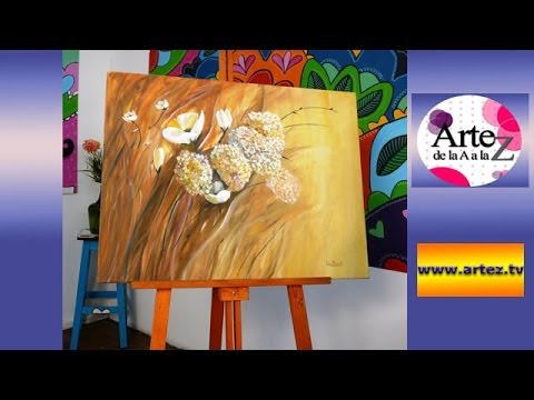 Clase básica de pintura acrílica con esponja